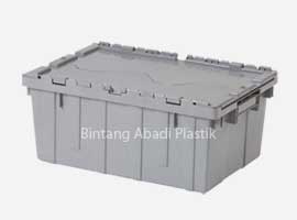 Nestable Containers With Attached Lids